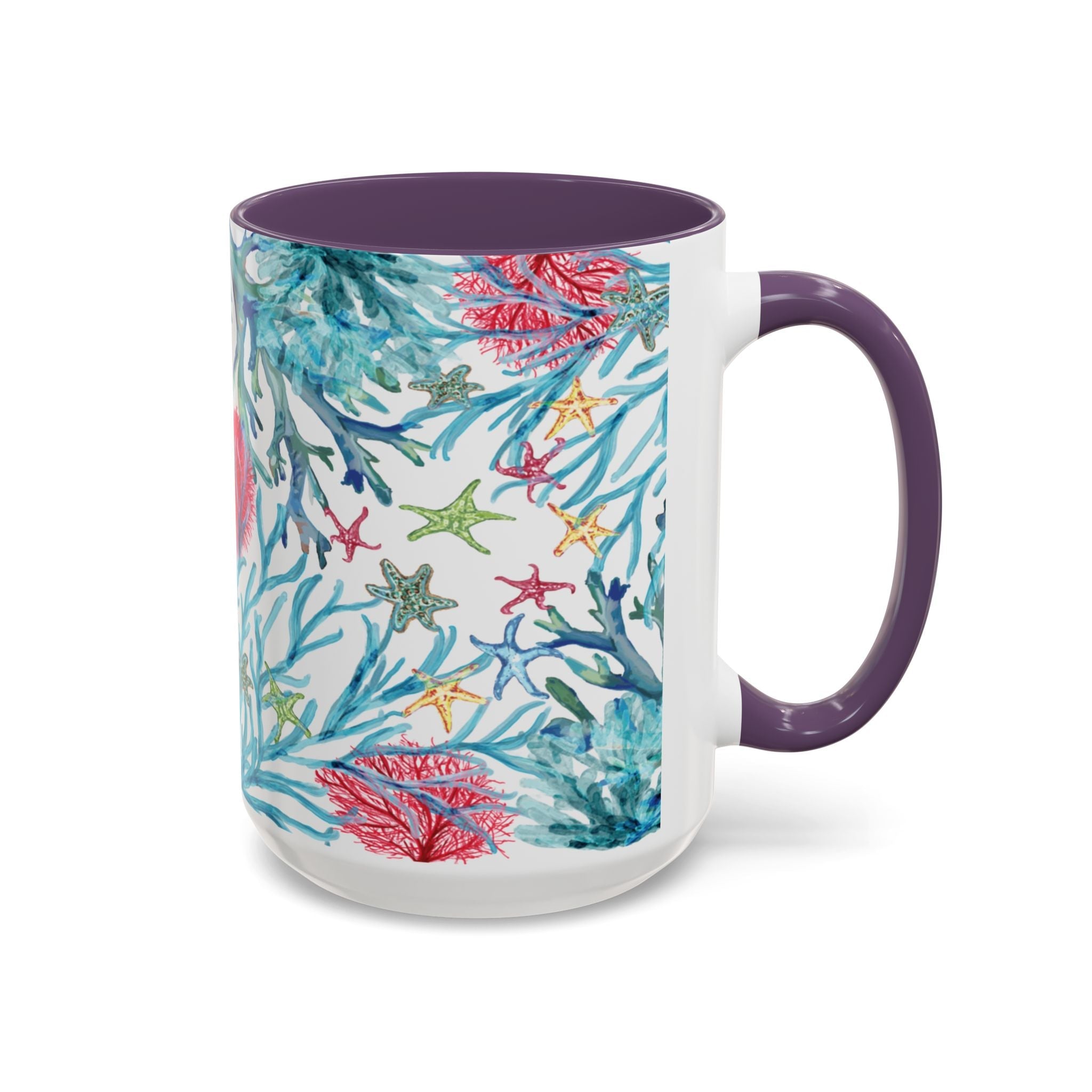 Ocean - Inspired Two Tone Coffee Mugs - Blue Cava