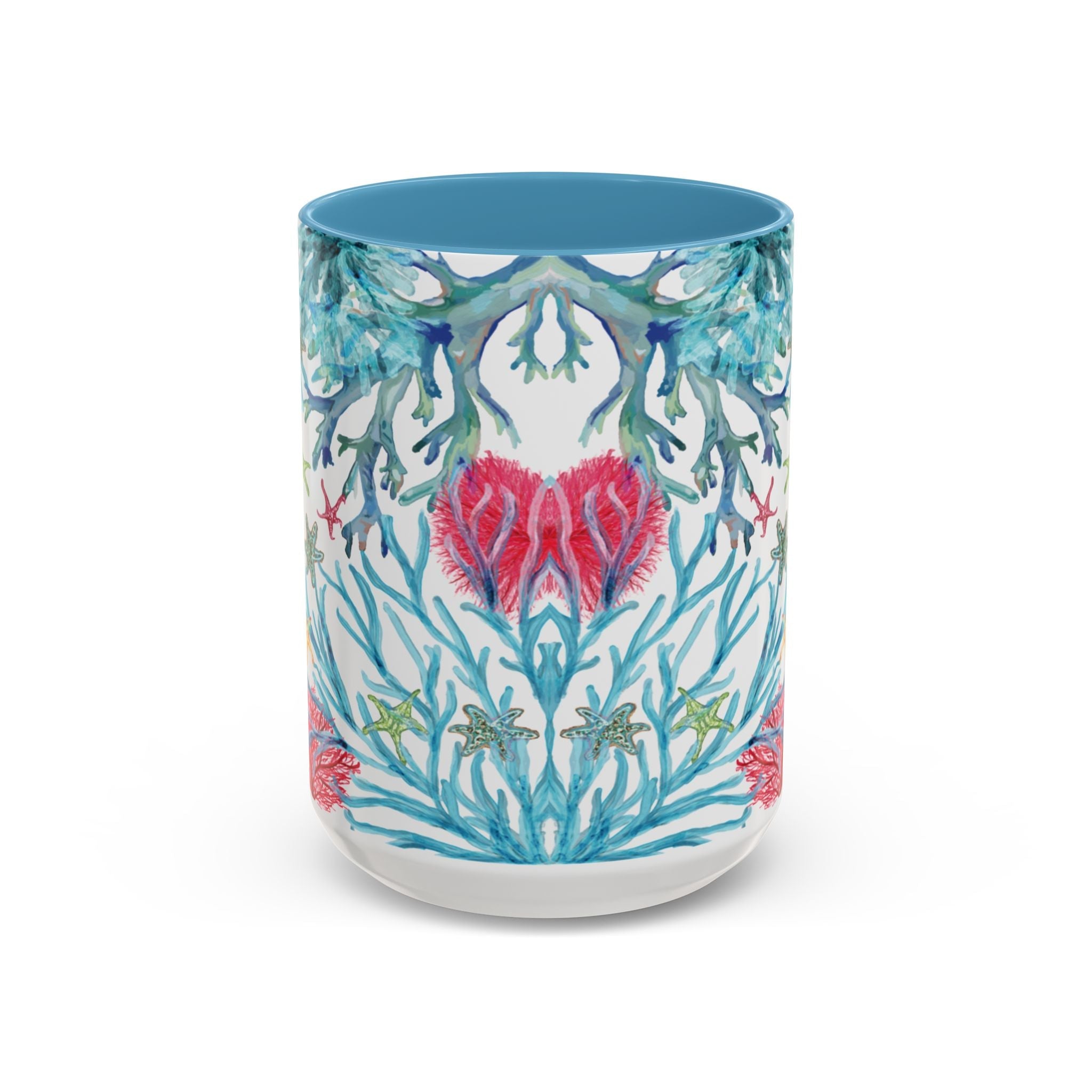 Ocean - Inspired Two Tone Coffee Mugs - Blue Cava