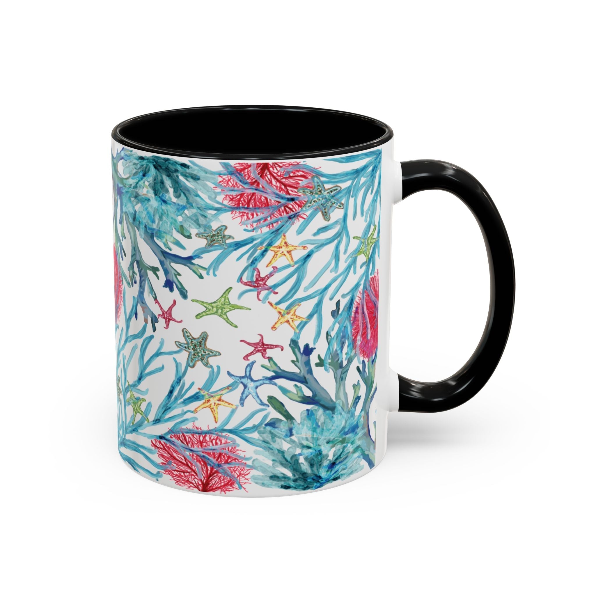 Ocean - Inspired Two Tone Coffee Mugs - Blue Cava