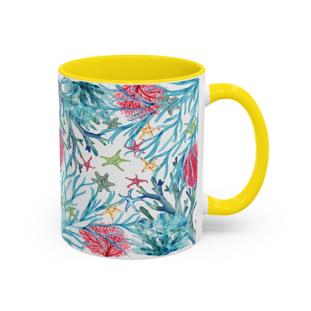 Ocean - Inspired Two Tone Coffee Mugs - Blue Cava