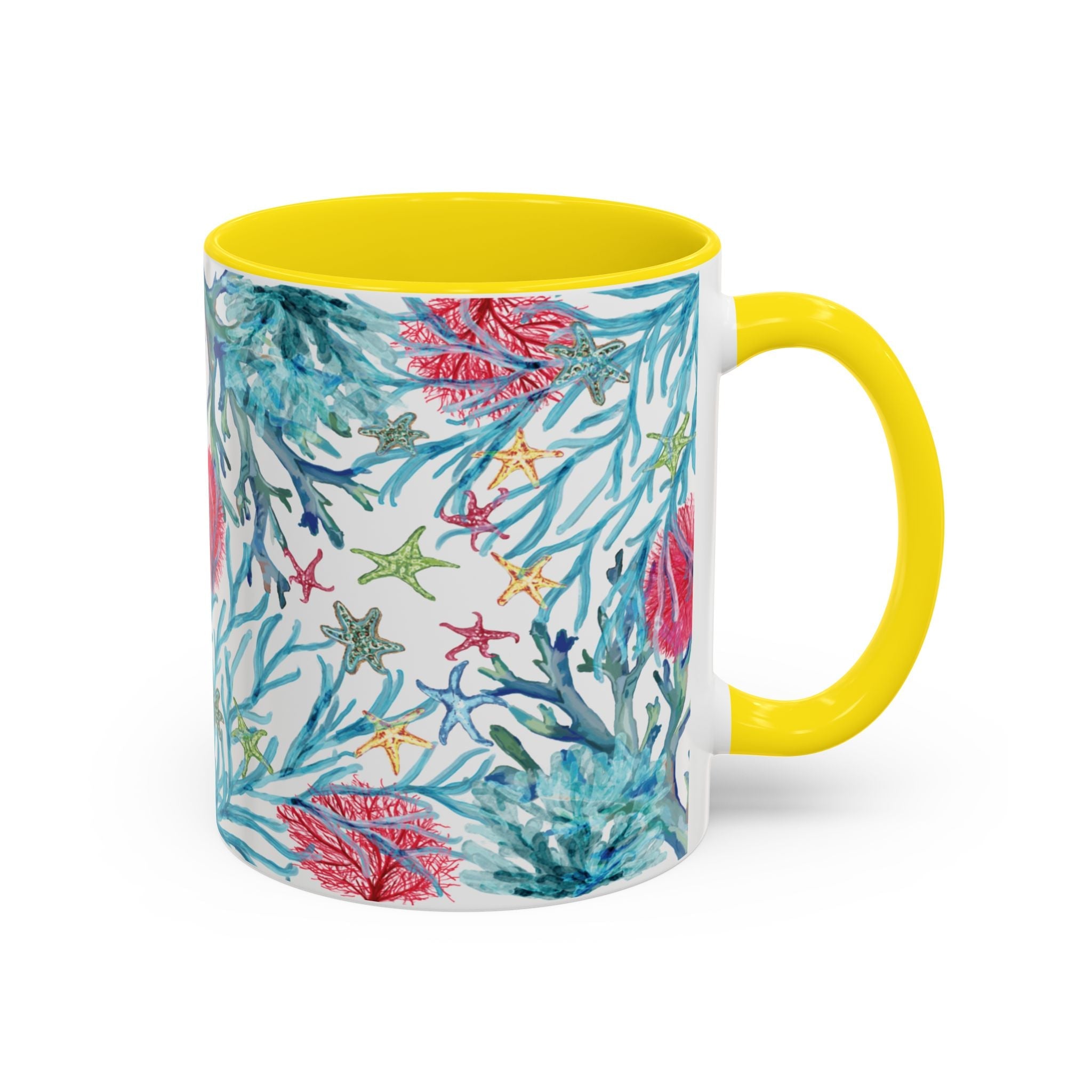 Ocean - Inspired Two Tone Coffee Mugs - Blue Cava
