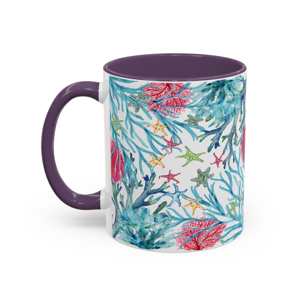 Ocean - Inspired Two Tone Coffee Mugs - Blue Cava