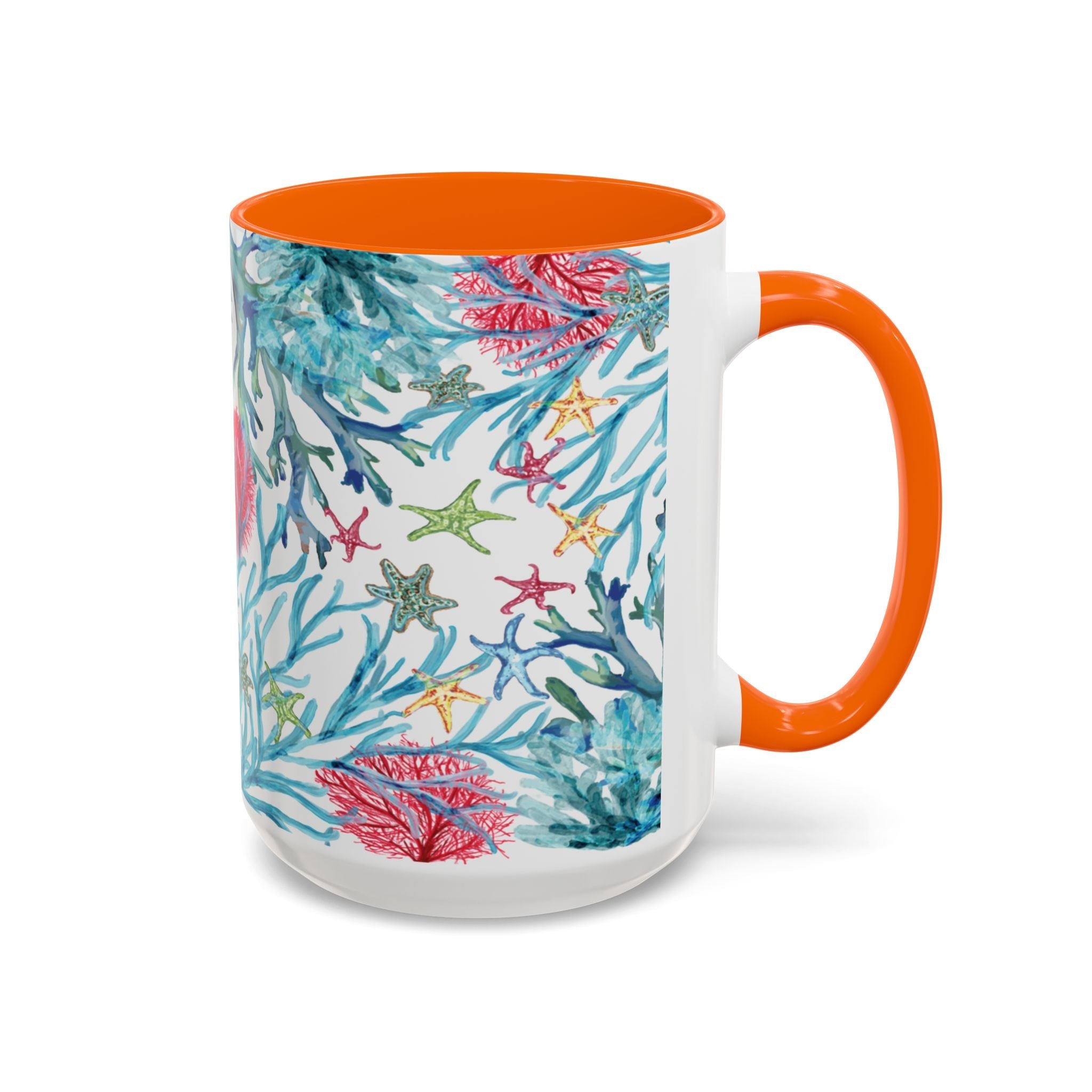 Ocean - Inspired Two Tone Coffee Mugs - Blue Cava