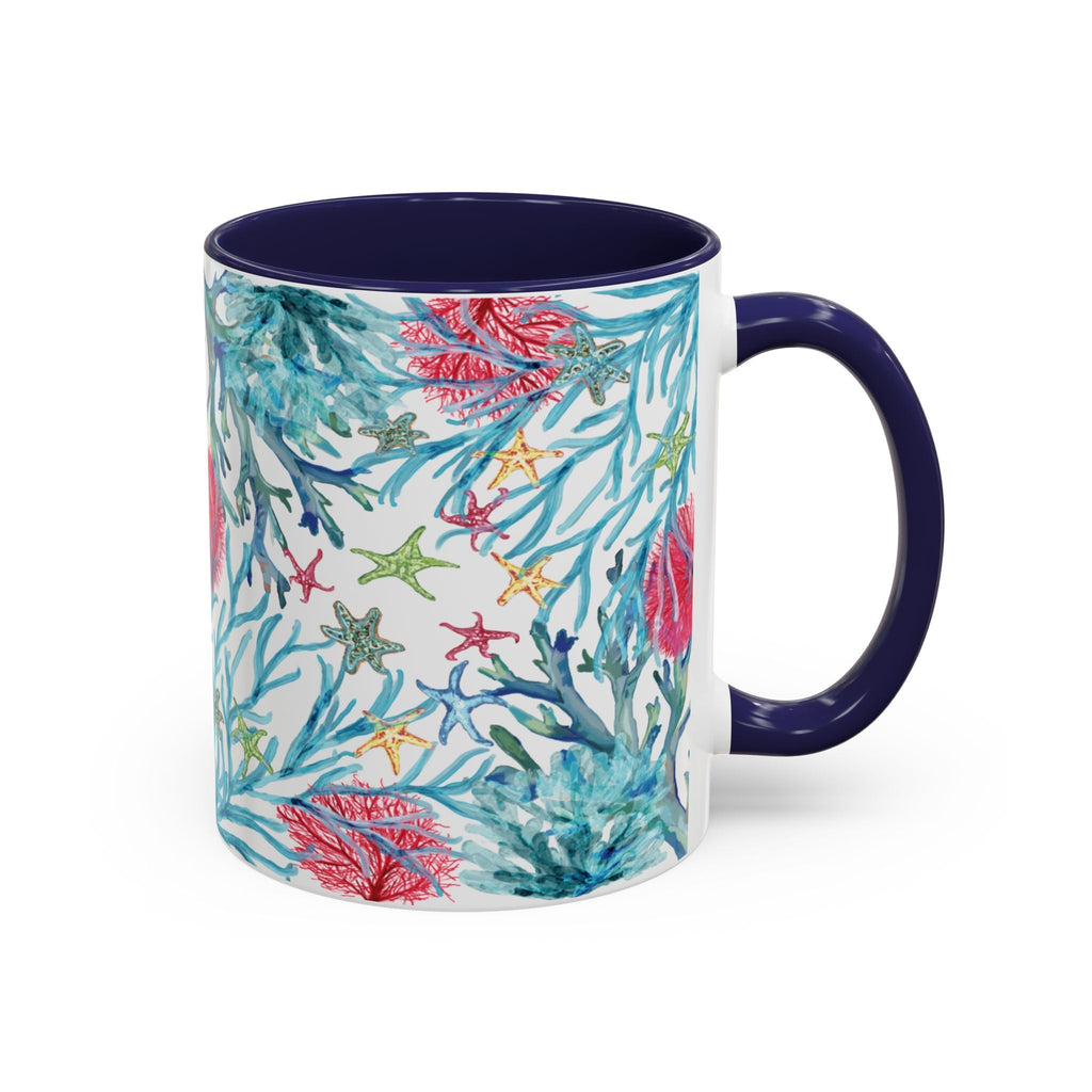 Ocean - Inspired Two Tone Coffee Mugs - Blue Cava