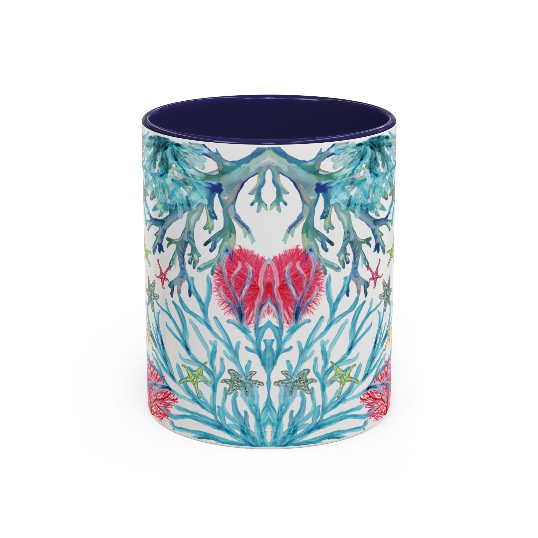 Ocean - Inspired Two Tone Coffee Mugs - Blue Cava