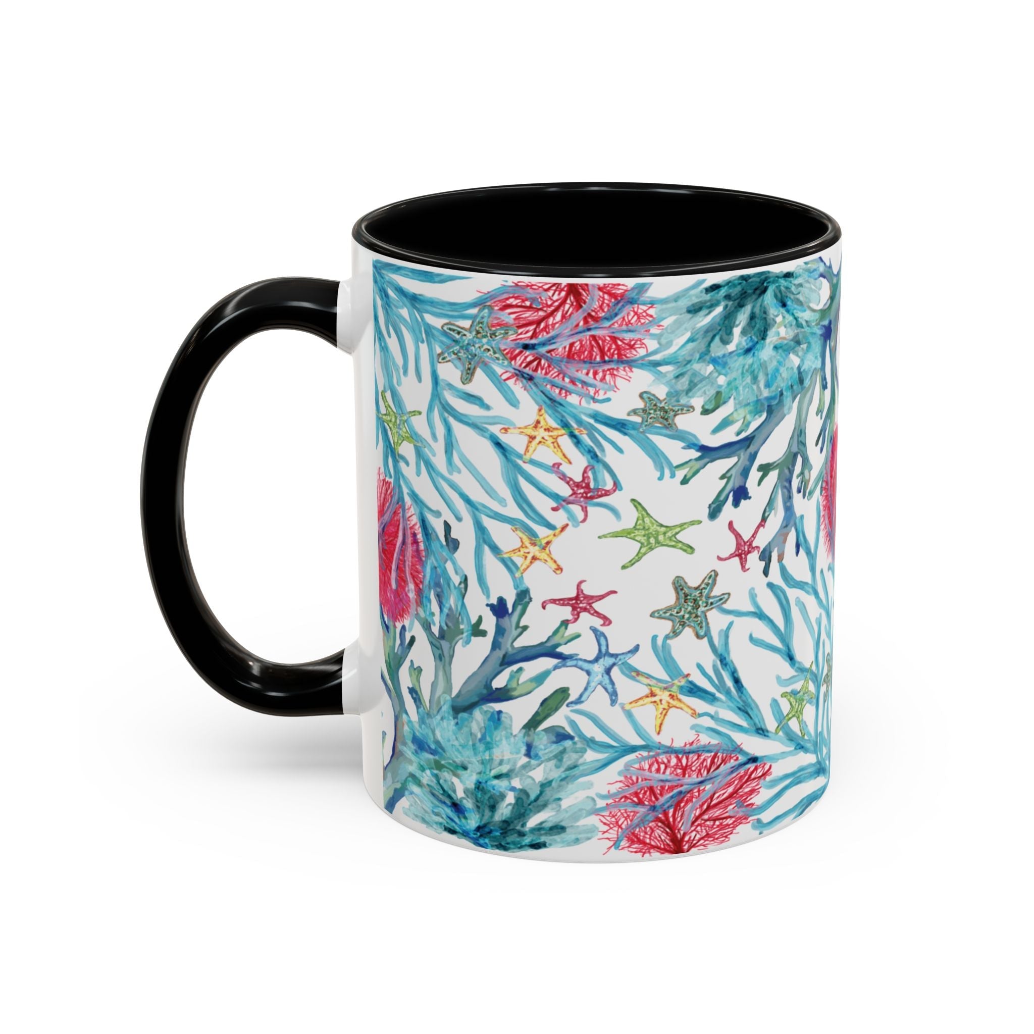 Ocean - Inspired Two Tone Coffee Mugs - Blue Cava