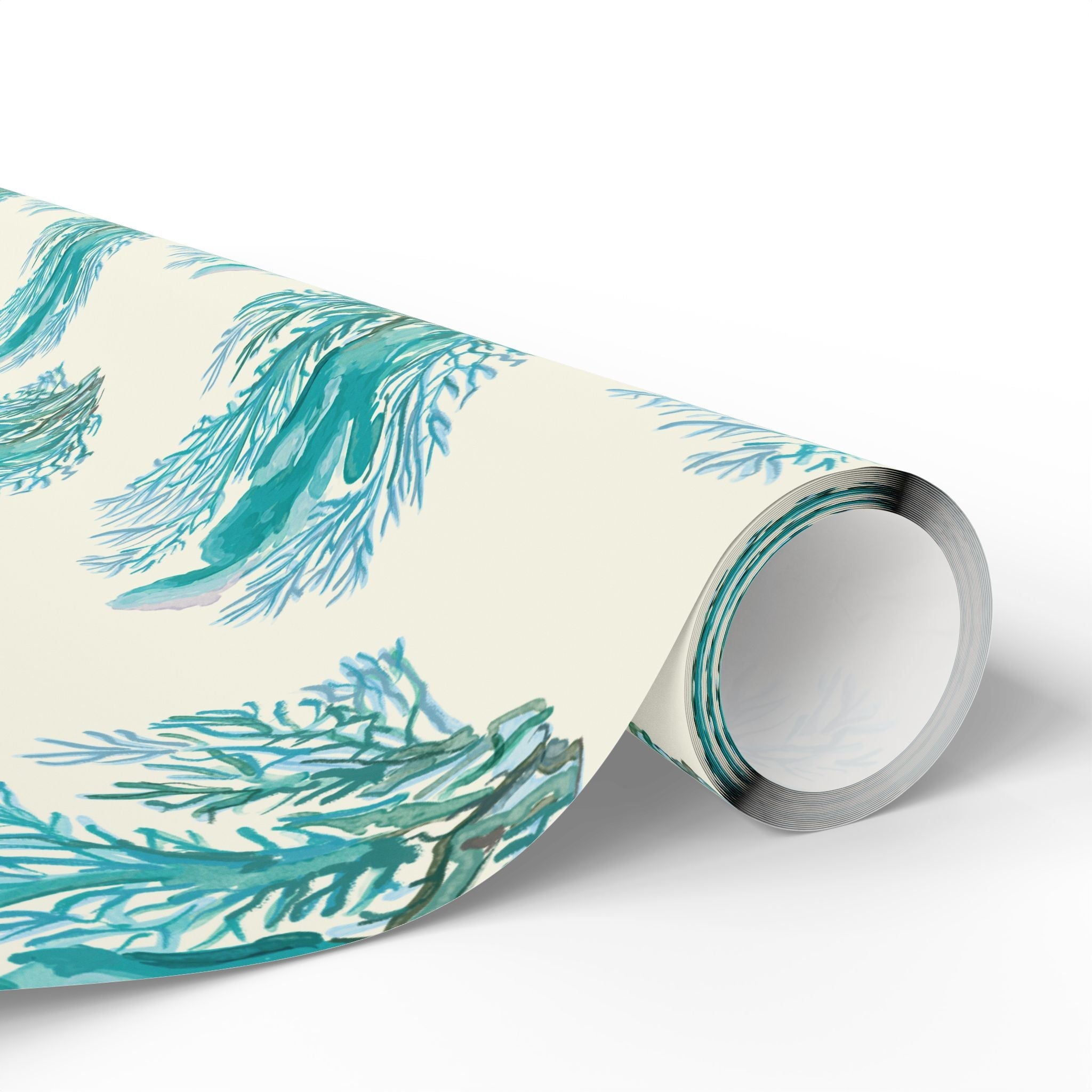 Ocean - Inspired Wrapping Paper for Coastal Gifts - Blue Cava