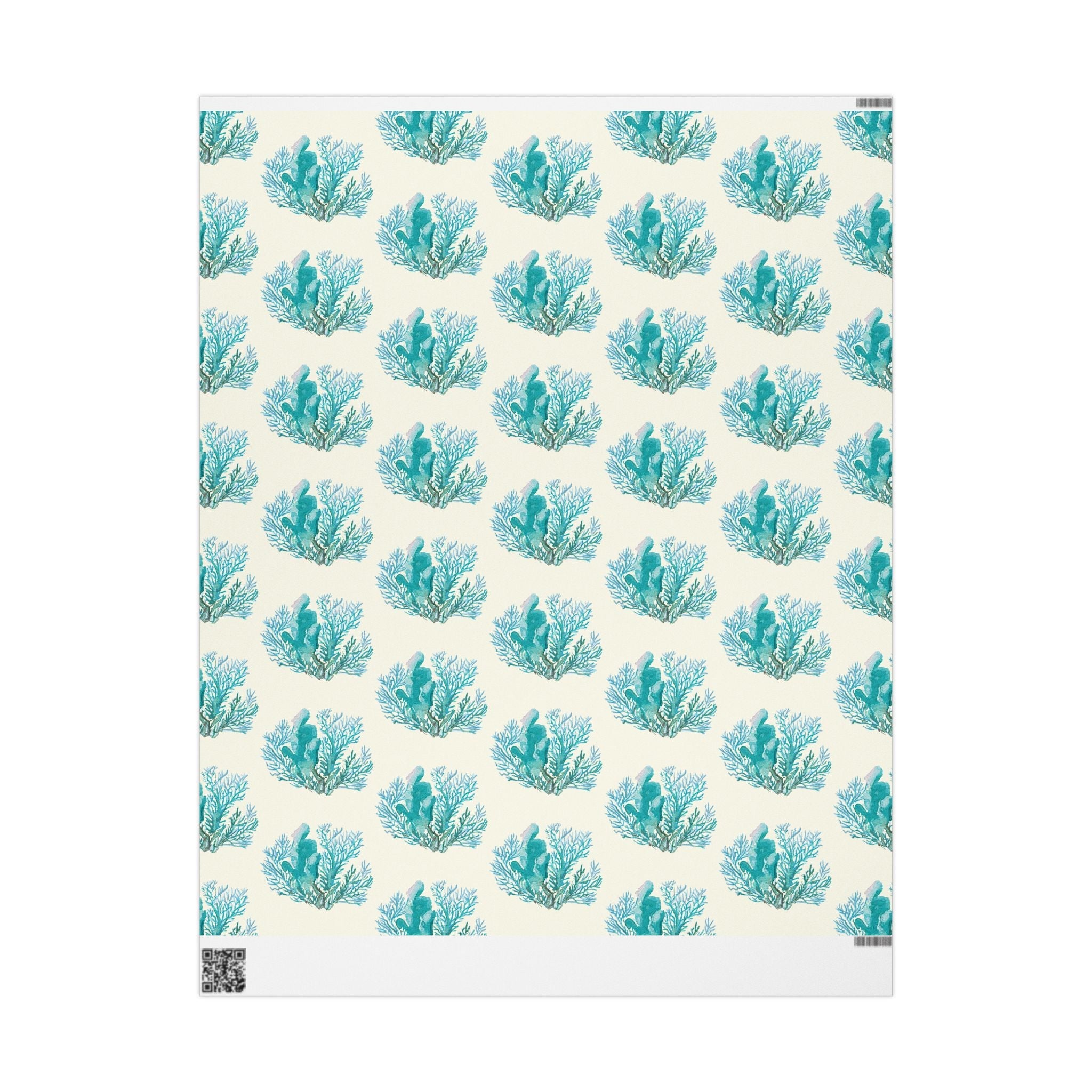 Ocean - Inspired Wrapping Paper for Coastal Gifts - Blue Cava