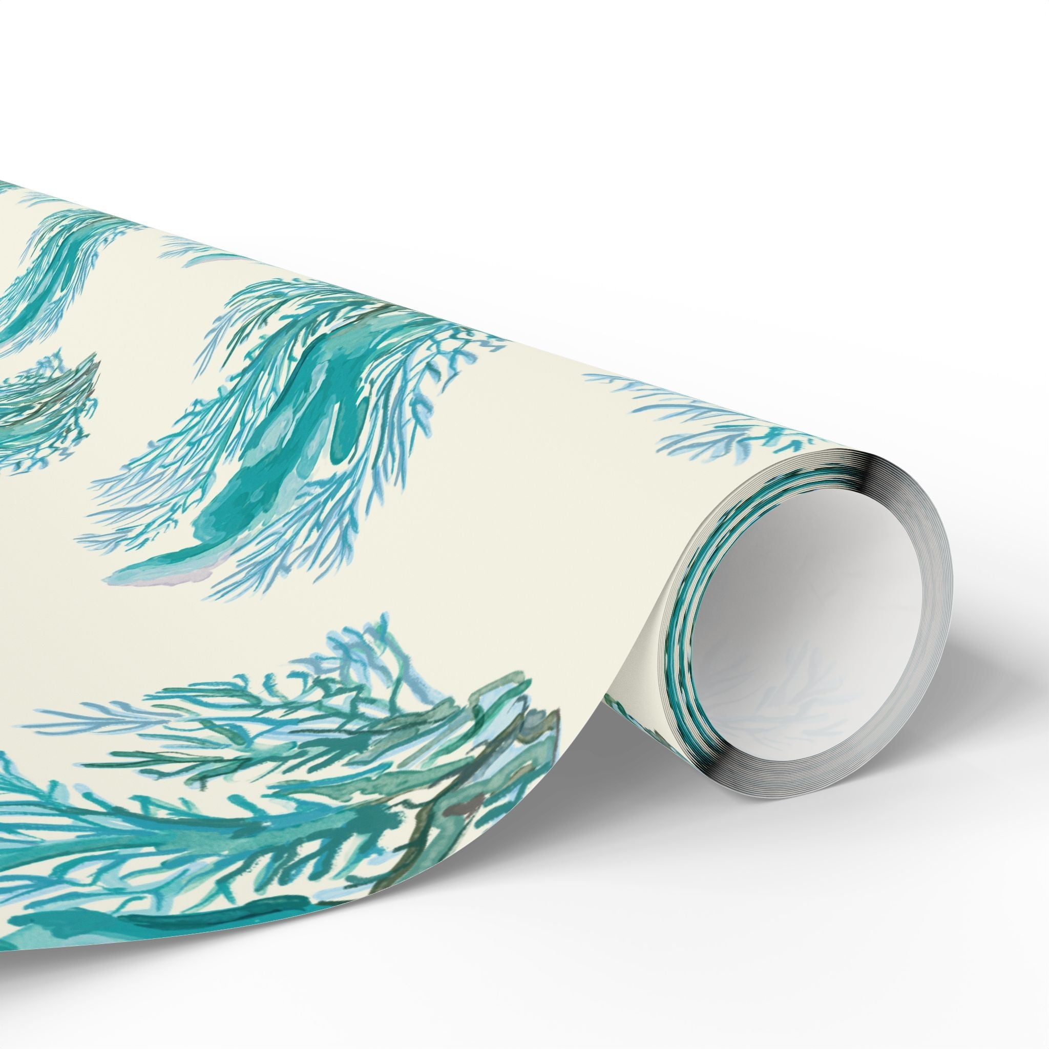 Ocean - Inspired Wrapping Paper for Coastal Gifts - Blue Cava