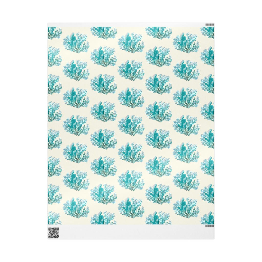 Ocean - Inspired Wrapping Paper for Coastal Gifts - Blue Cava