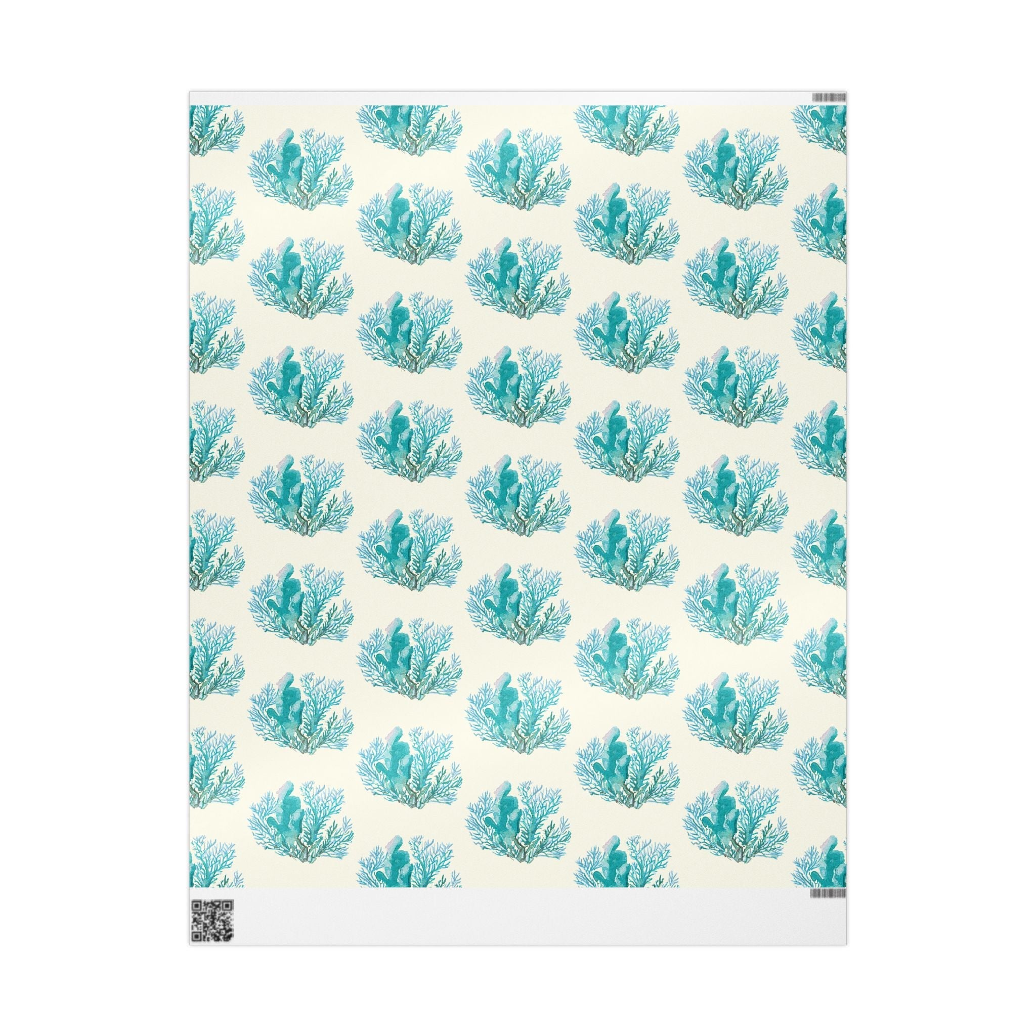 Ocean - Inspired Wrapping Paper for Coastal Gifts - Blue Cava