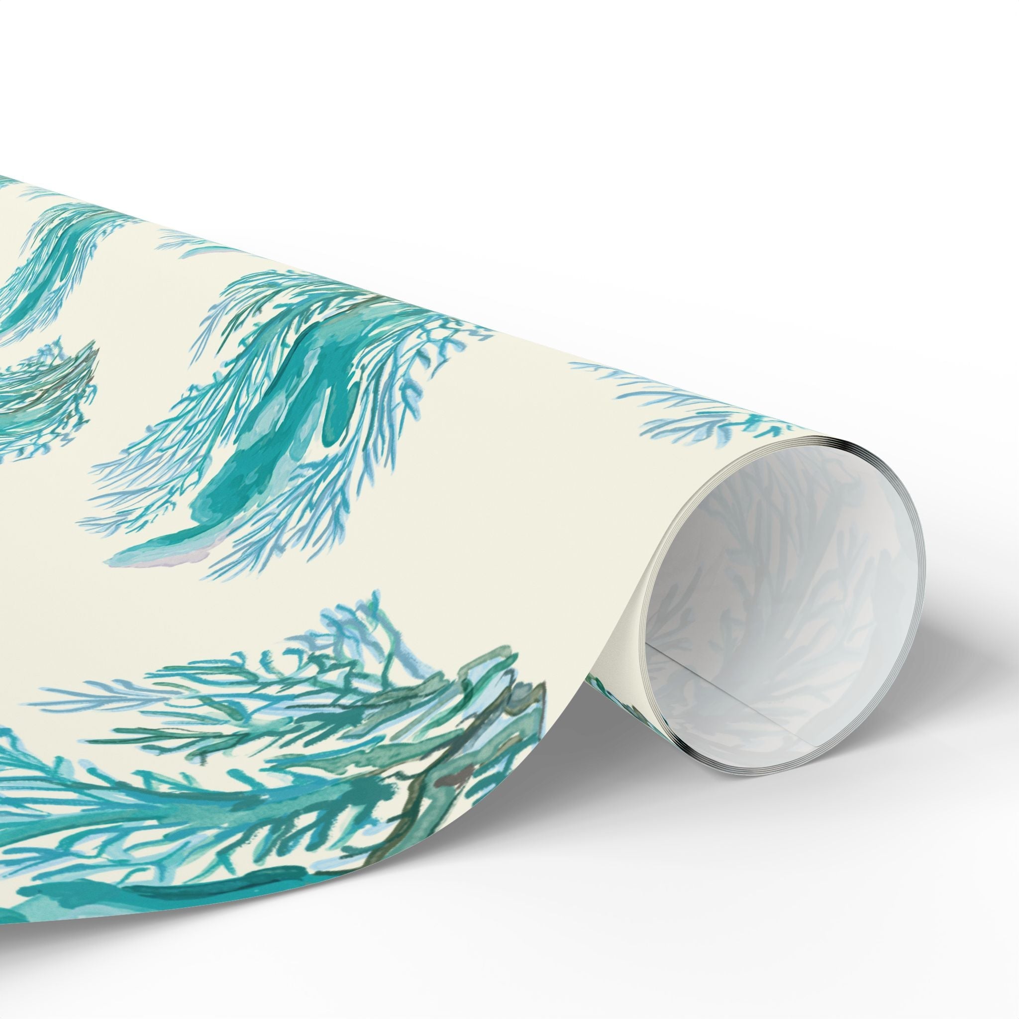 Ocean - Inspired Wrapping Paper for Coastal Gifts - Blue Cava