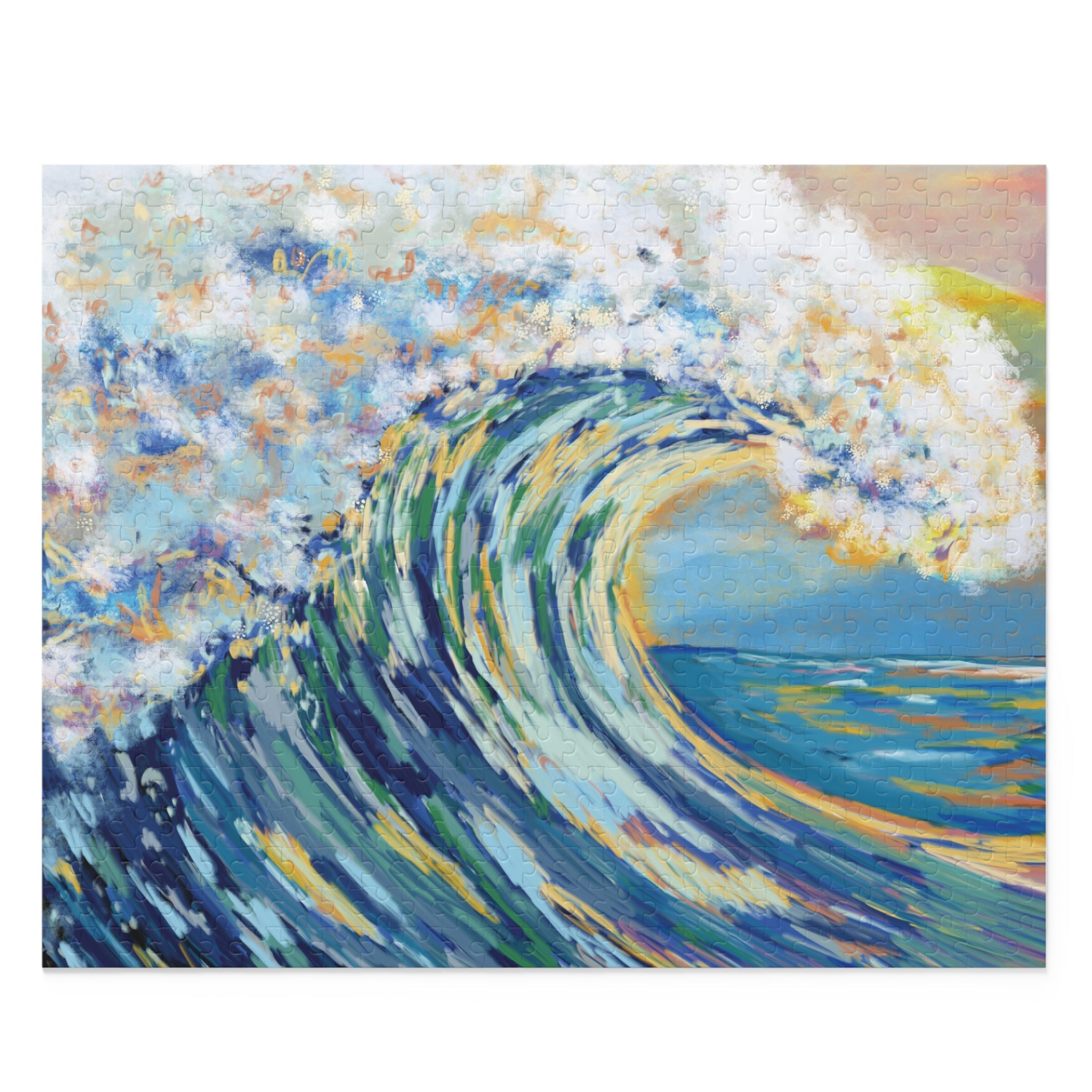Ocean Wave Puzzles - (120, 252, 500 - Piece) - Blue Cava