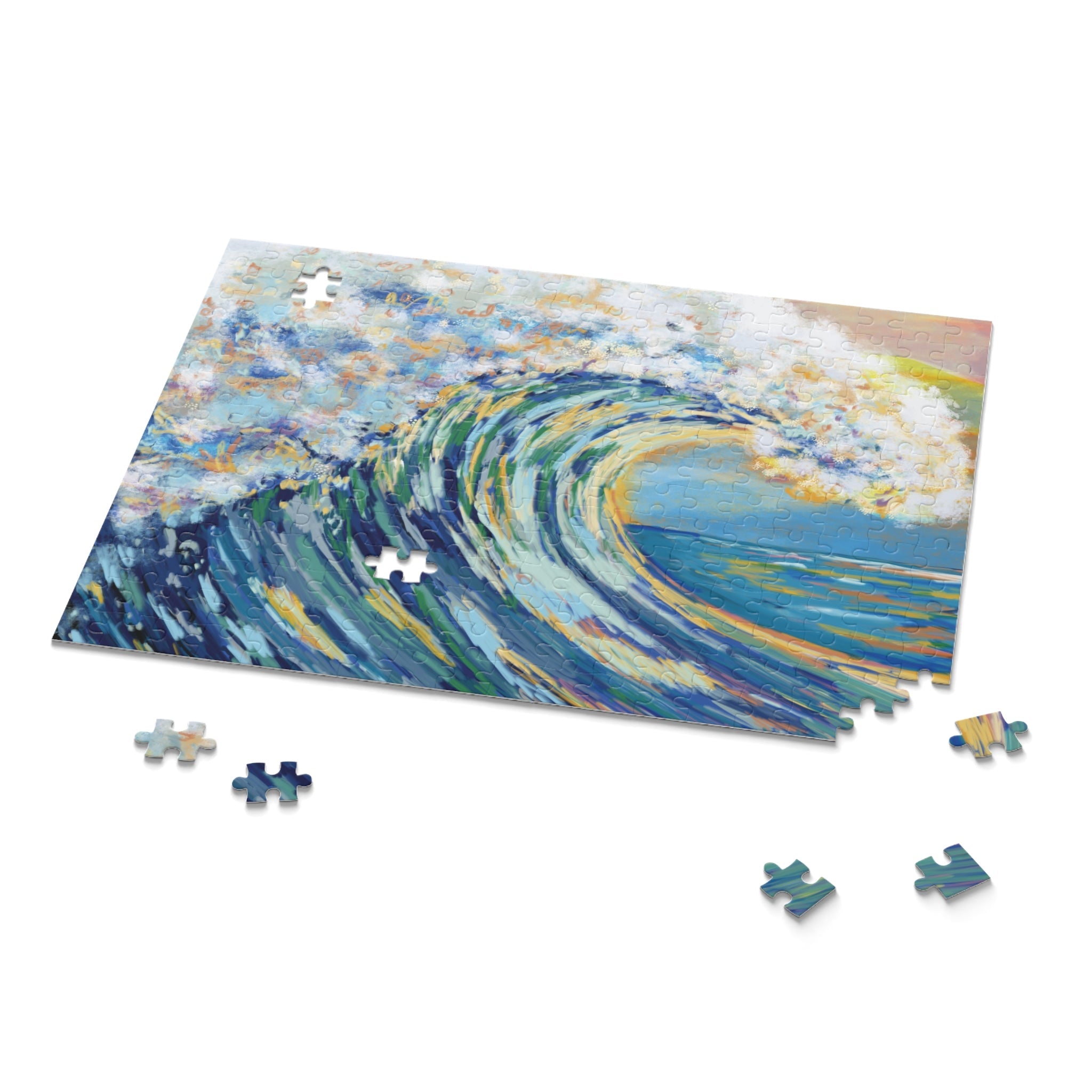 Ocean Wave Puzzles - (120, 252, 500 - Piece) - Blue Cava