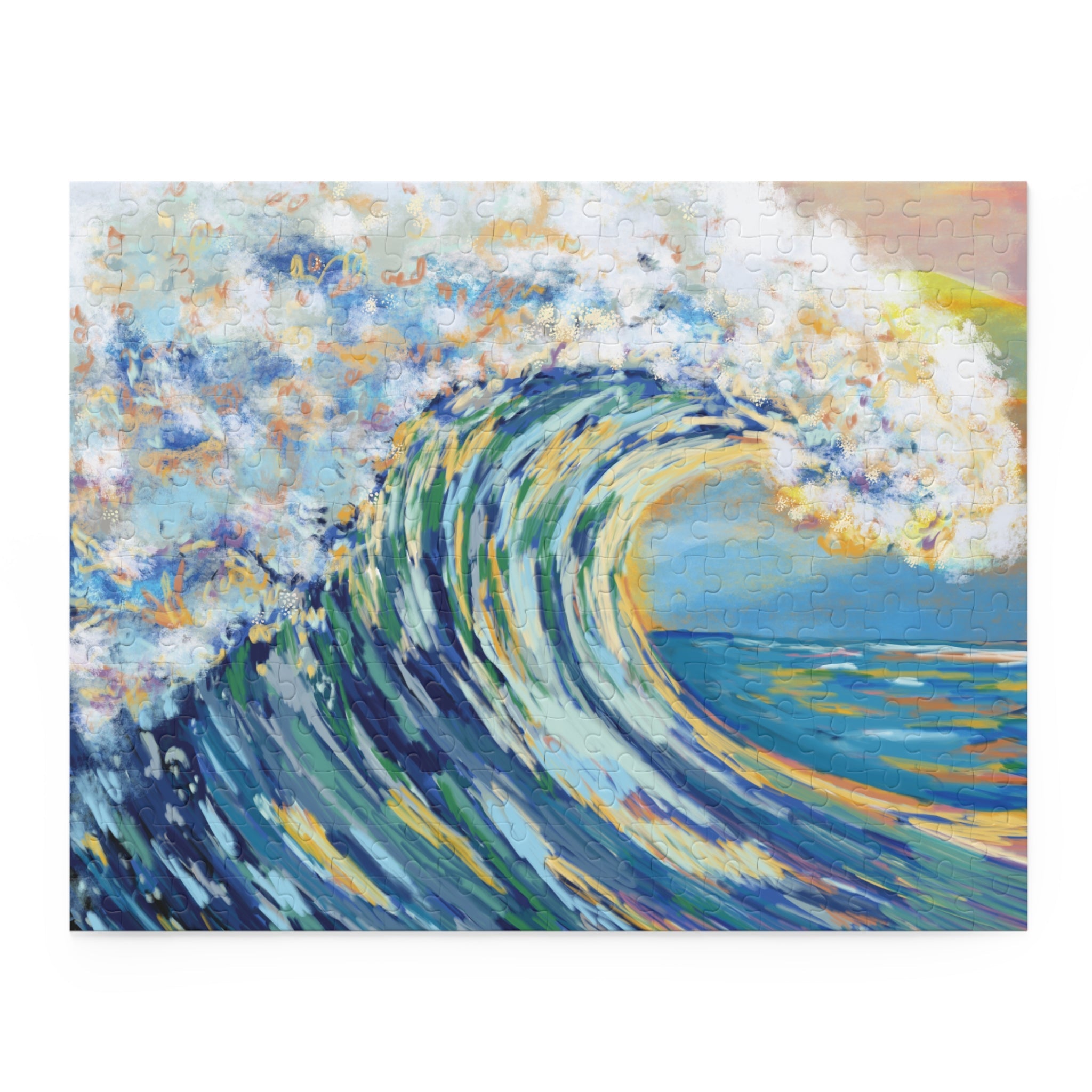 Ocean Wave Puzzles - (120, 252, 500 - Piece) - Blue Cava