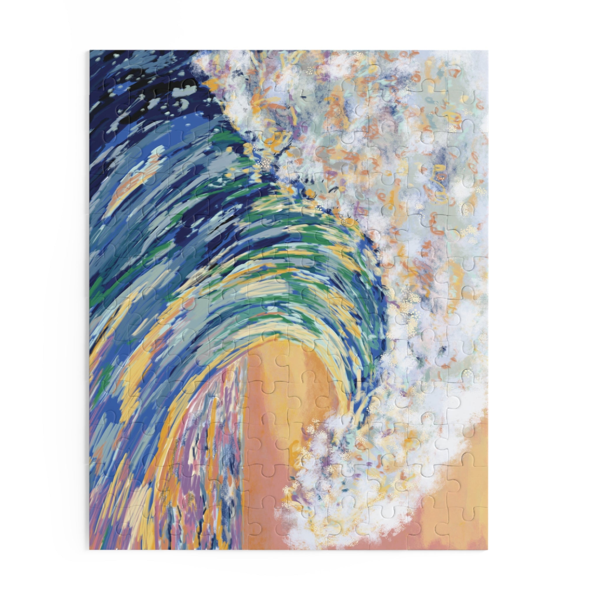 Ocean Waves Jigsaw Puzzles - Blue Cava