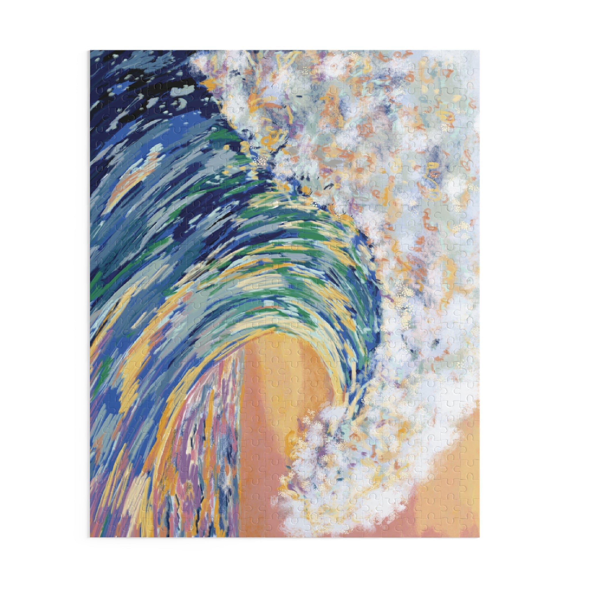 Ocean Waves Jigsaw Puzzles - Blue Cava
