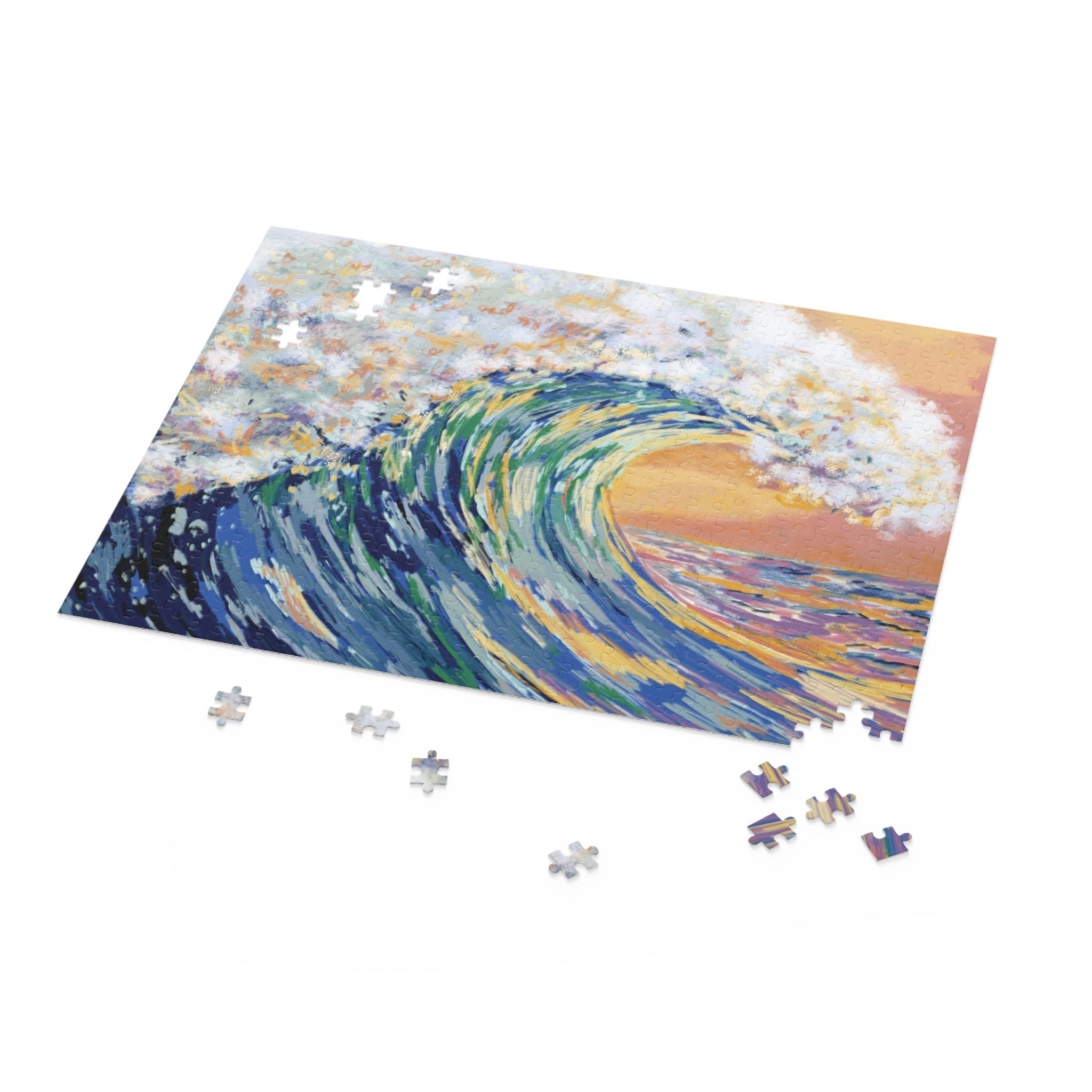 Ocean Waves Jigsaw Puzzles - Blue Cava