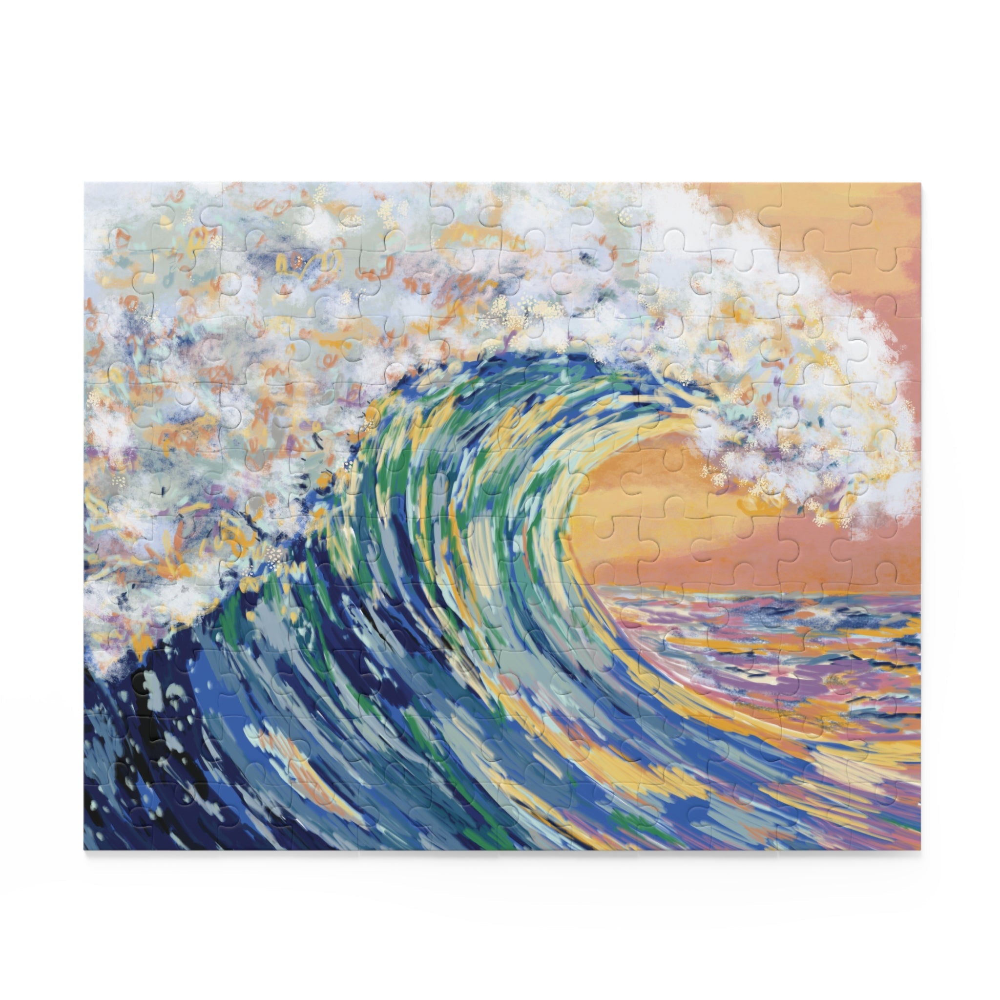 Ocean Waves Jigsaw Puzzles - Blue Cava