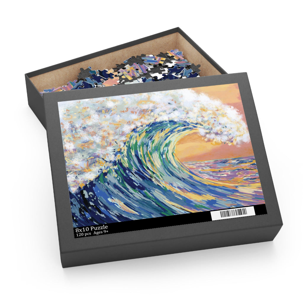 Ocean Waves Jigsaw Puzzles - Blue Cava