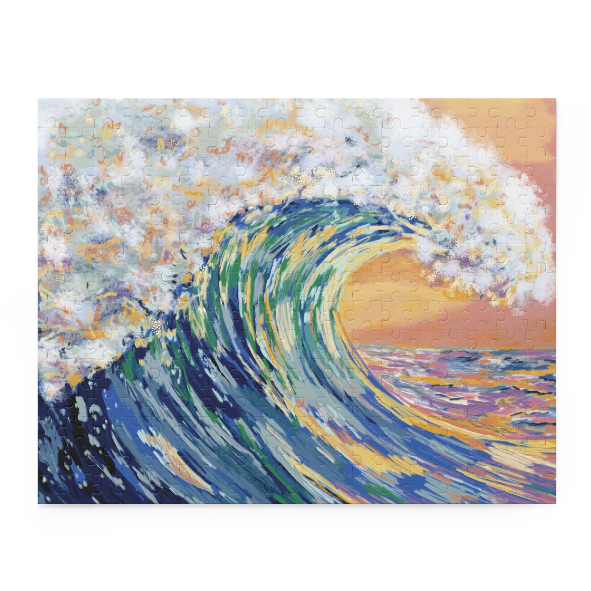 Ocean Waves Jigsaw Puzzles - Blue Cava