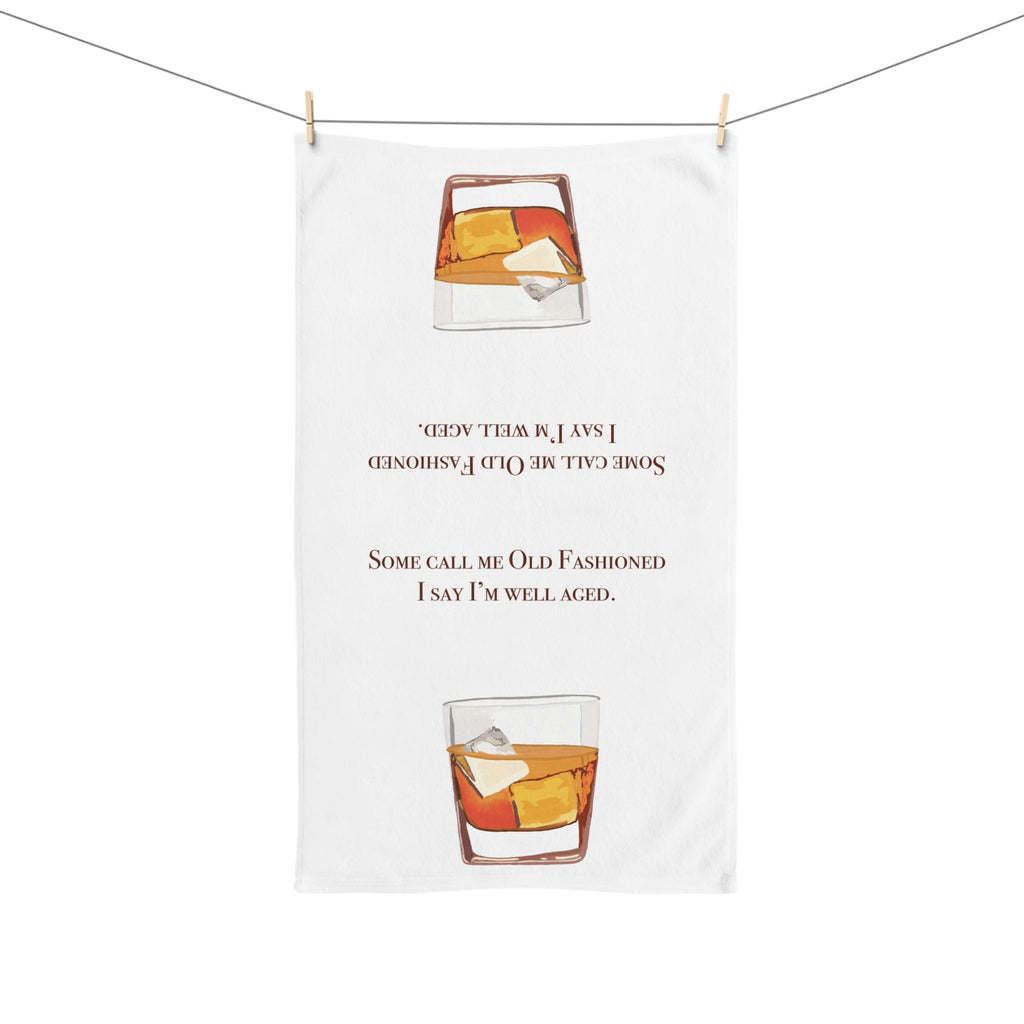 Old Fashioned Cotton Hand Towel - Blue Cava