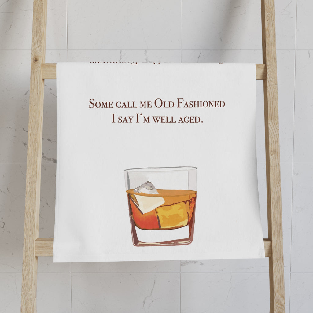 Old Fashioned Cotton Hand Towel - Blue Cava
