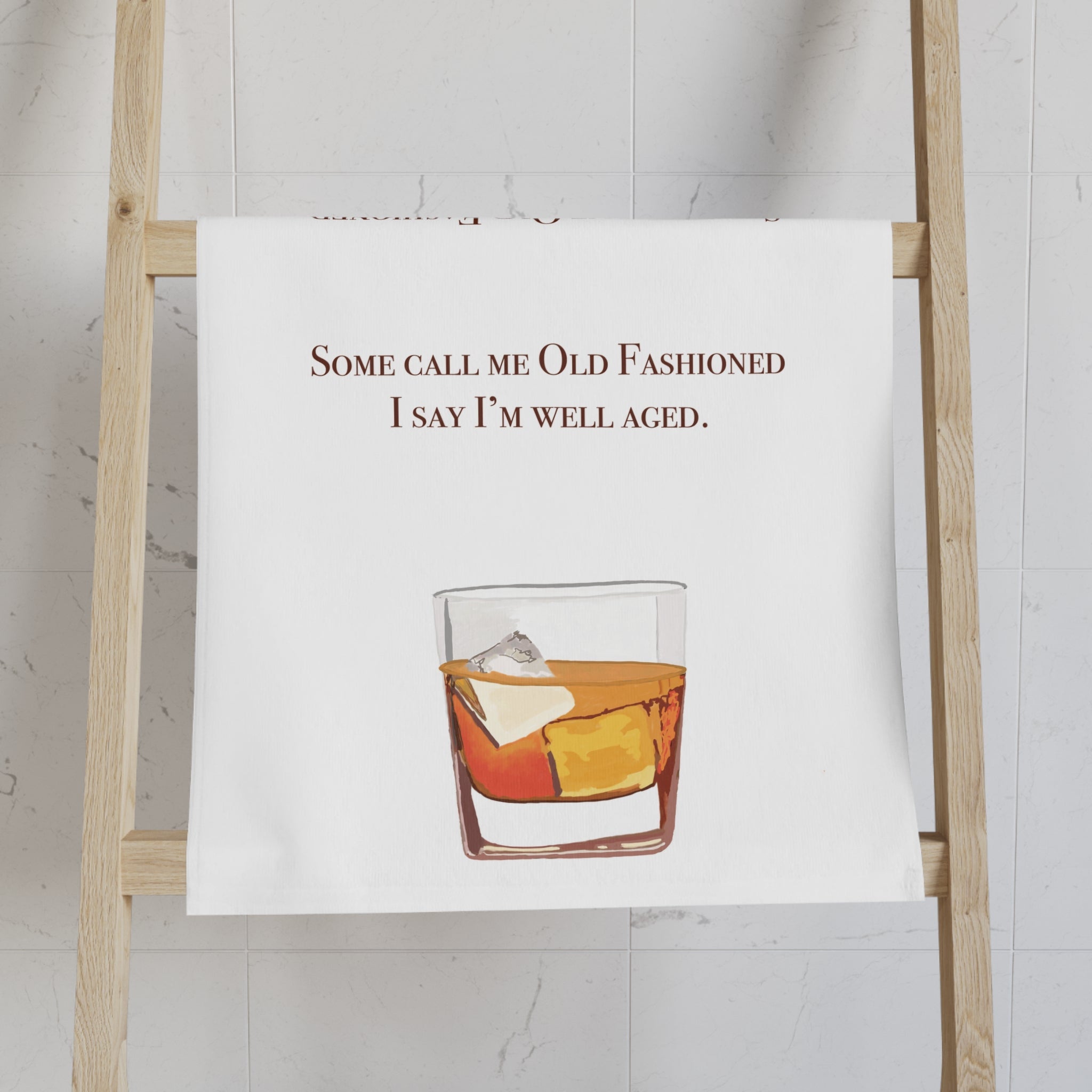 Old Fashioned Cotton Hand Towel - Blue Cava