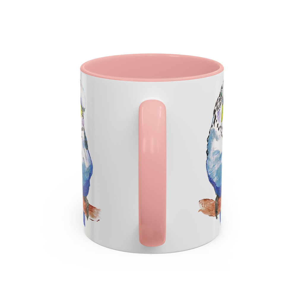Parakeet Two Tone Ceramic Coffee Mugs - Blue Cava