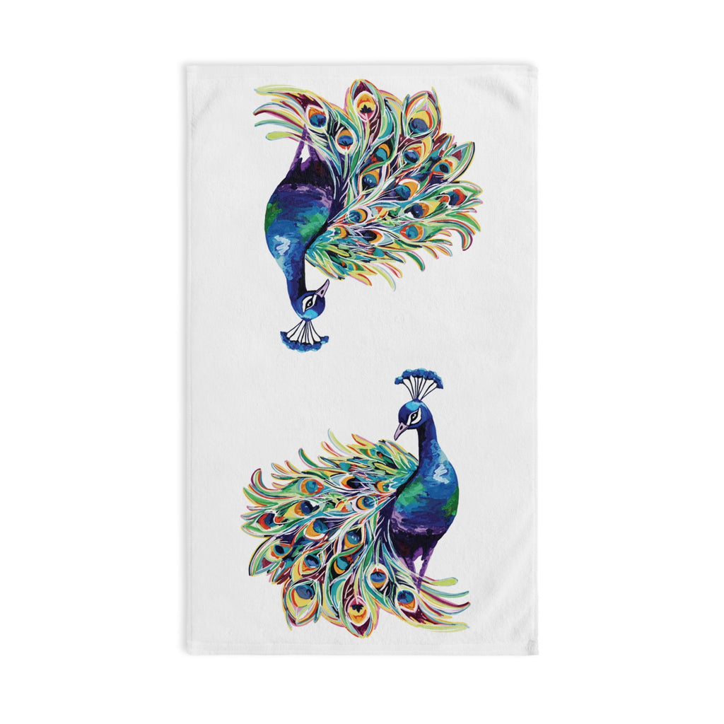 Peacock Cotton Hand Towel - Blue Cava