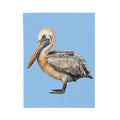 Pelican Cozy Velveteen Plush Blanket - Blue Cava