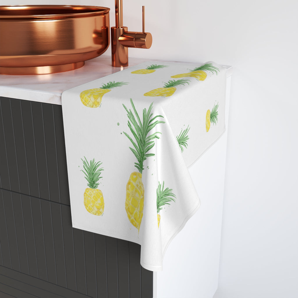 Pineapple Cotton Hand Towel - Blue Cava