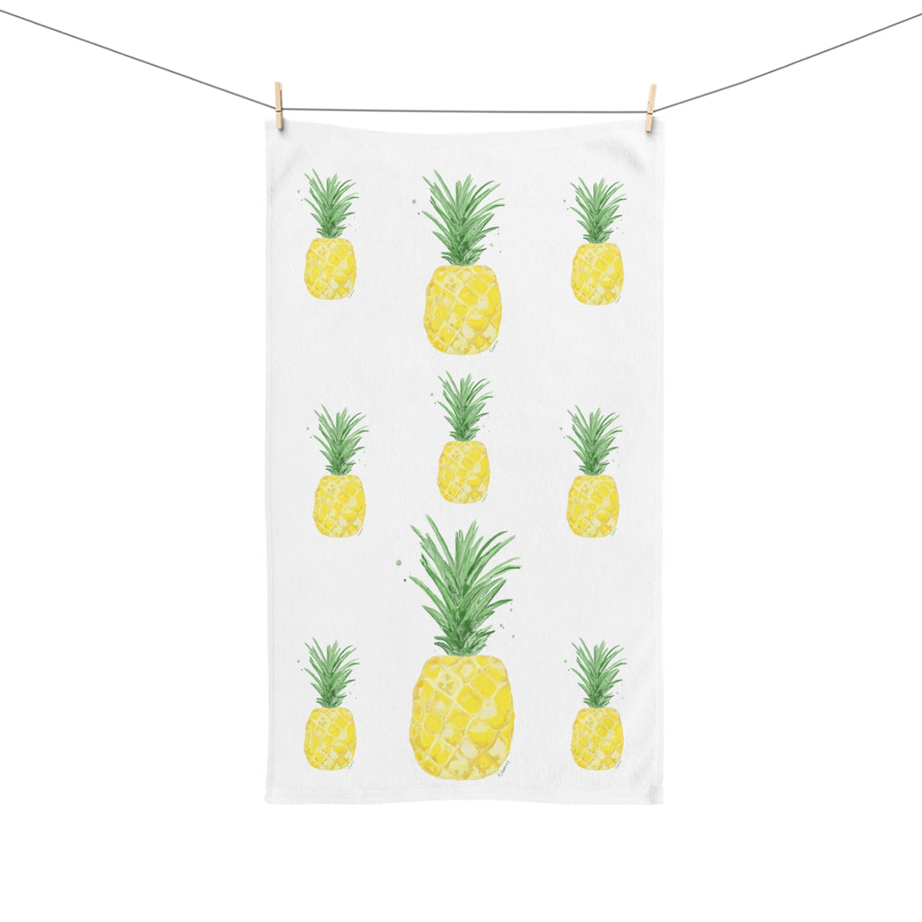 Pineapple Cotton Hand Towel - Blue Cava