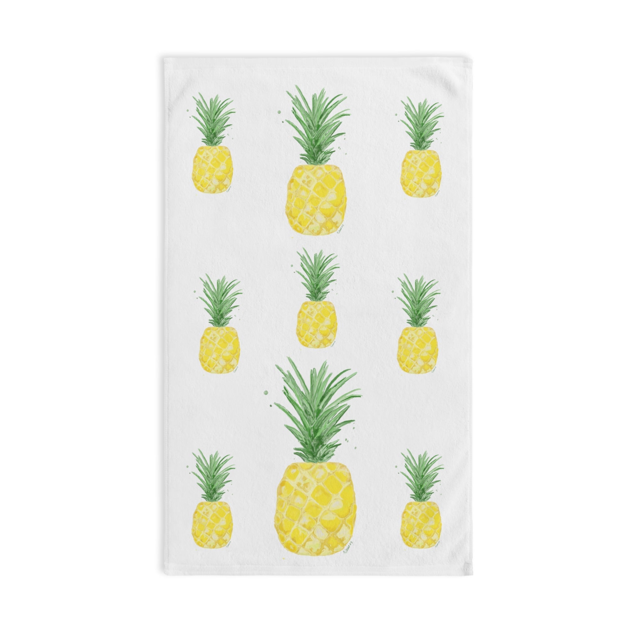Pineapple Cotton Hand Towel - Blue Cava