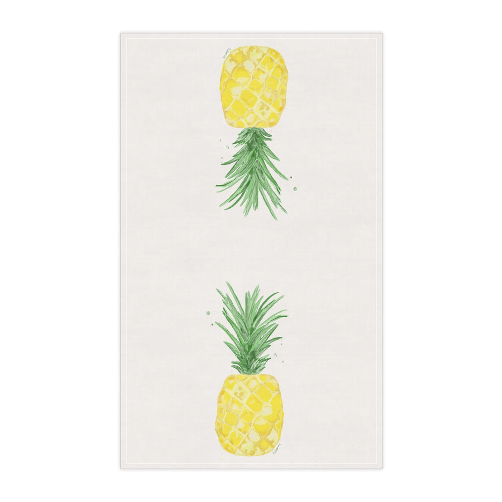 Pineapple Tea Towel - Blue Cava