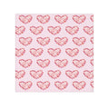 Pink Heart Washcloth Towel — Cute Valentine's Cotton Face Cloth - Blue Cava