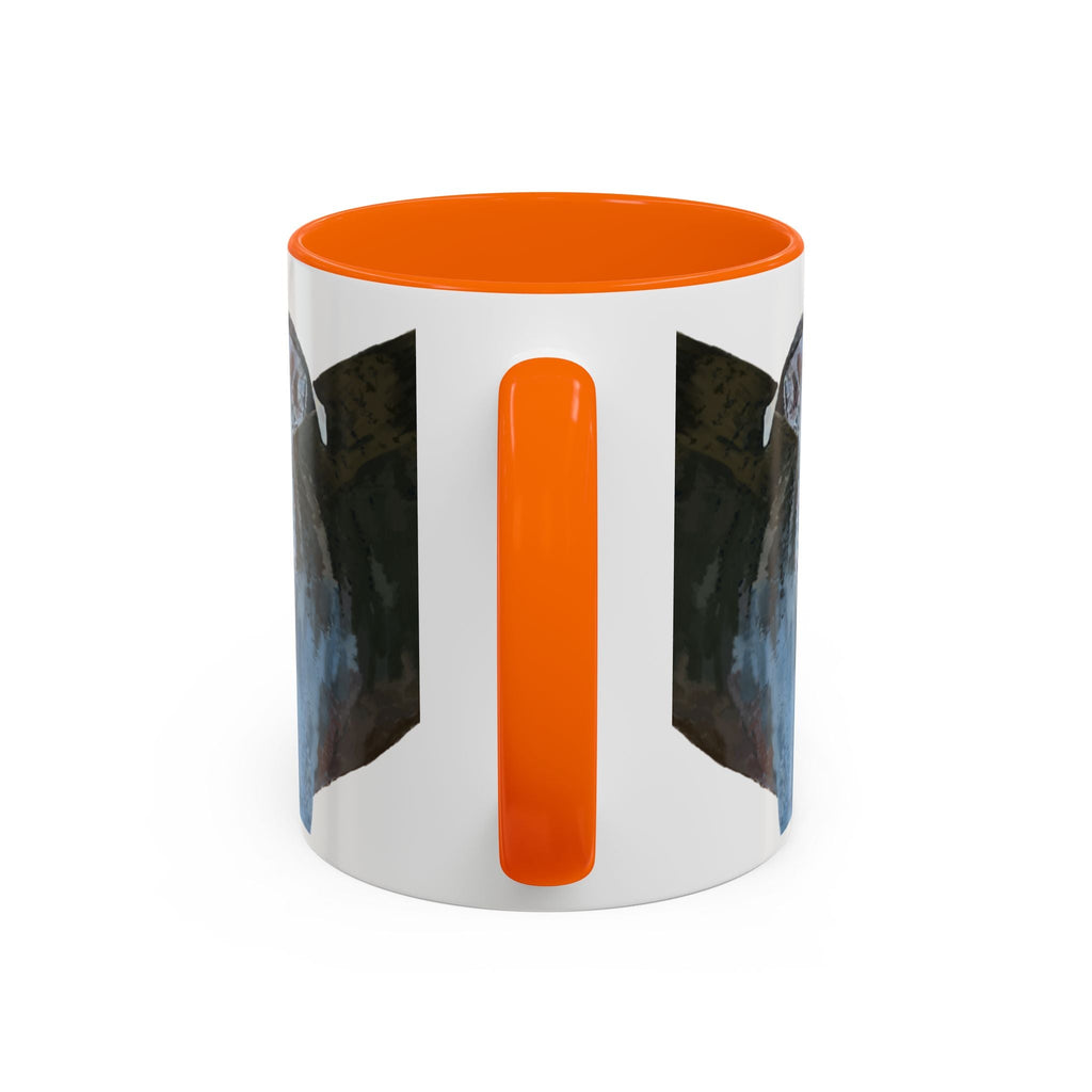 Pitbull “Diesel” Two Tone Ceramic Coffee Mugs - Blue Cava