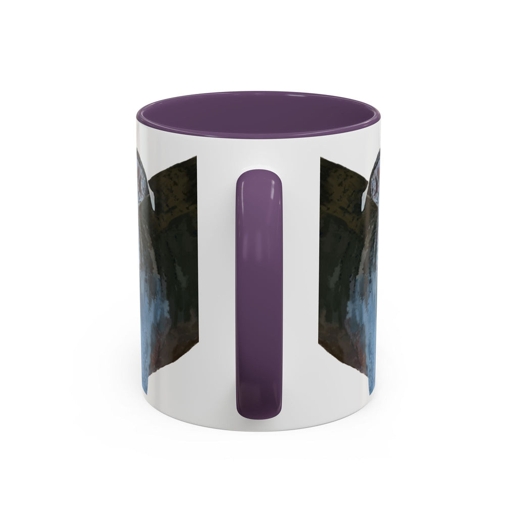 Pitbull “Diesel” Two Tone Ceramic Coffee Mugs - Blue Cava