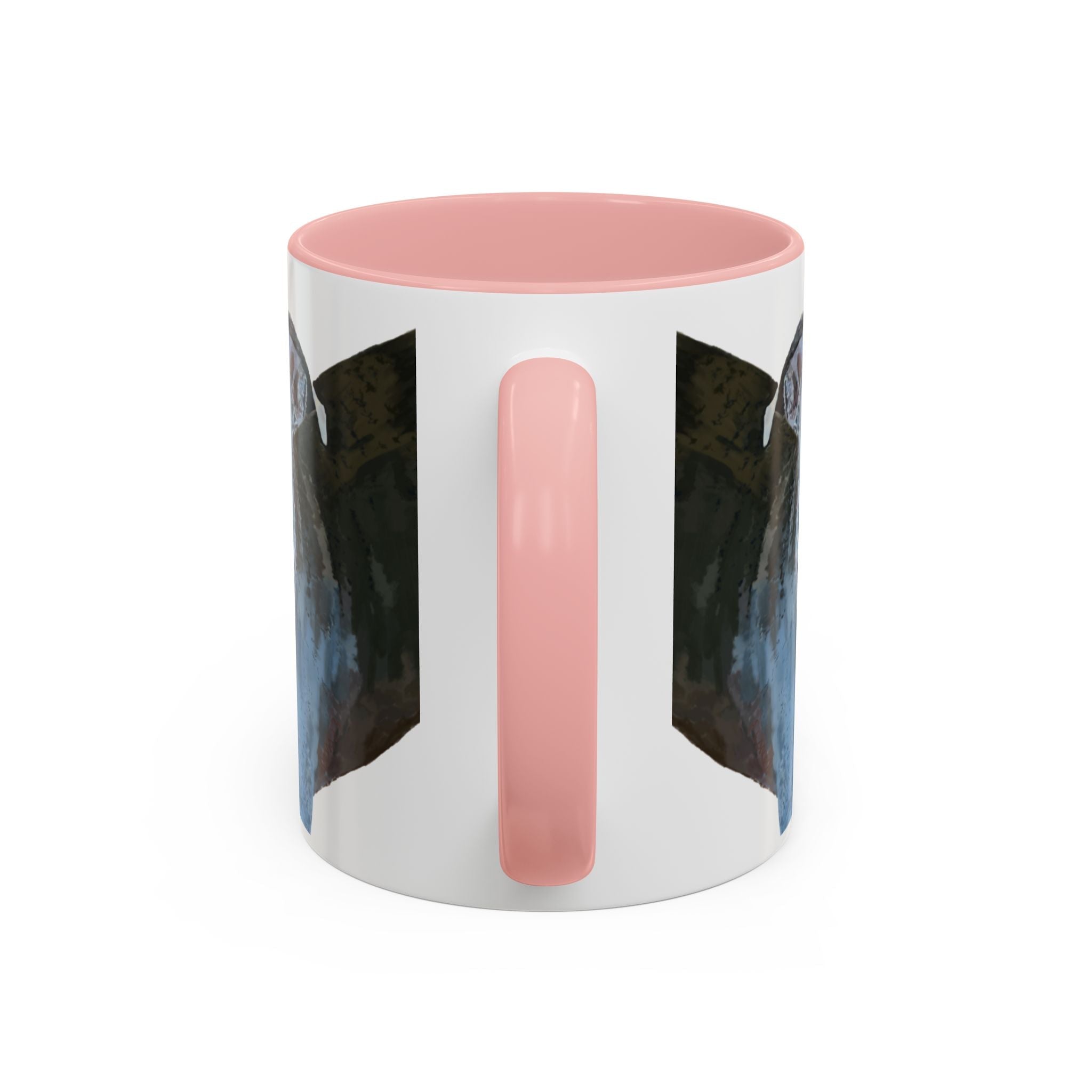 Pitbull “Diesel” Two Tone Ceramic Coffee Mugs - Blue Cava