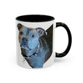 Pitbull “Diesel” Two Tone Ceramic Coffee Mugs - Blue Cava