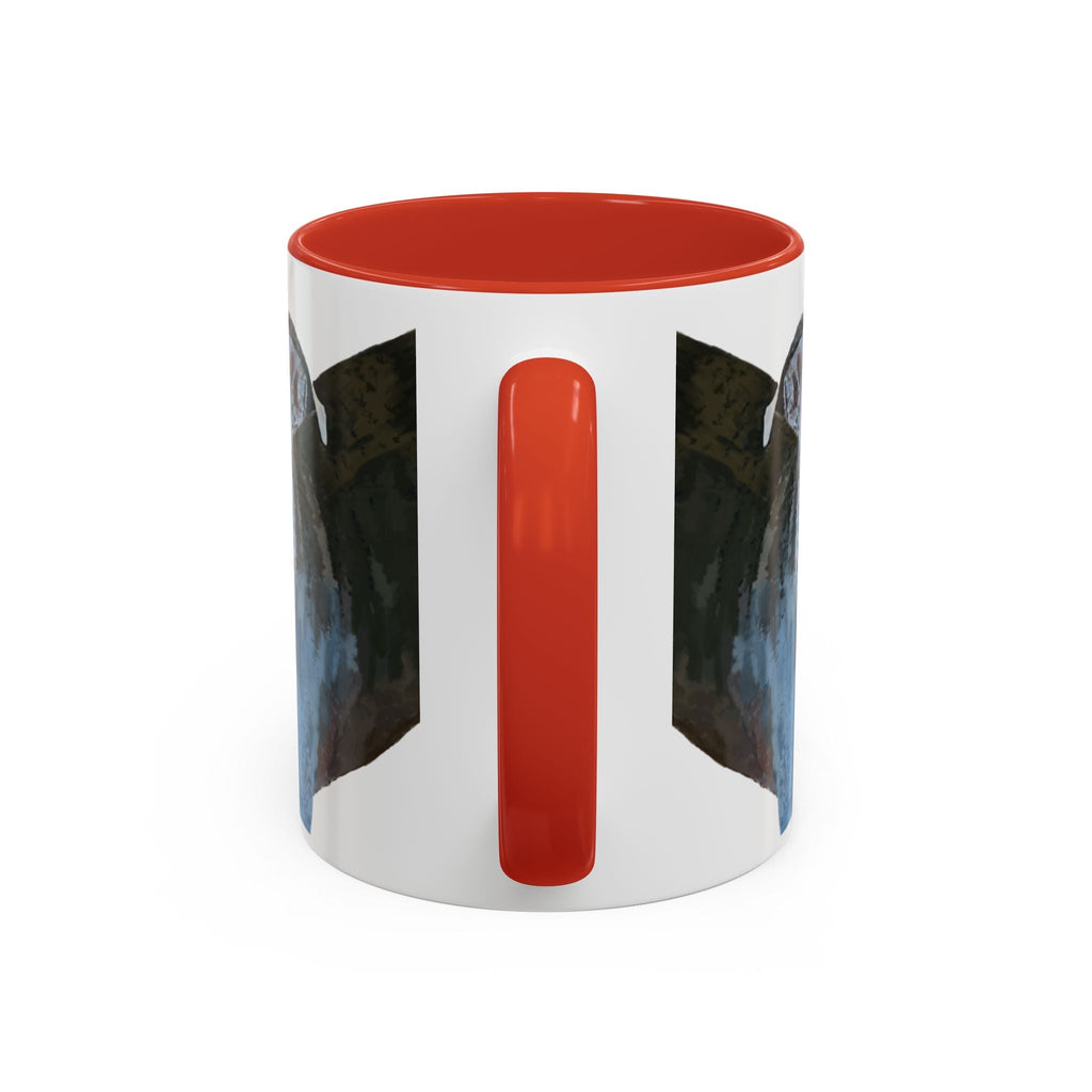 Pitbull “Diesel” Two Tone Ceramic Coffee Mugs - Blue Cava