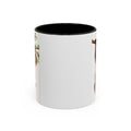 Playful Hanging Monkey Two Tone Ceramic Coffee Mugs - Blue Cava