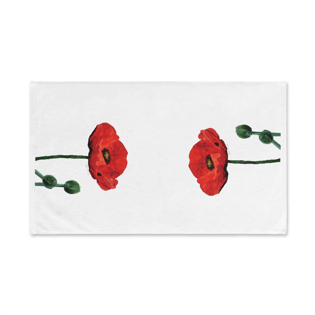 Poppy Cotton Hand Towel - Blue Cava
