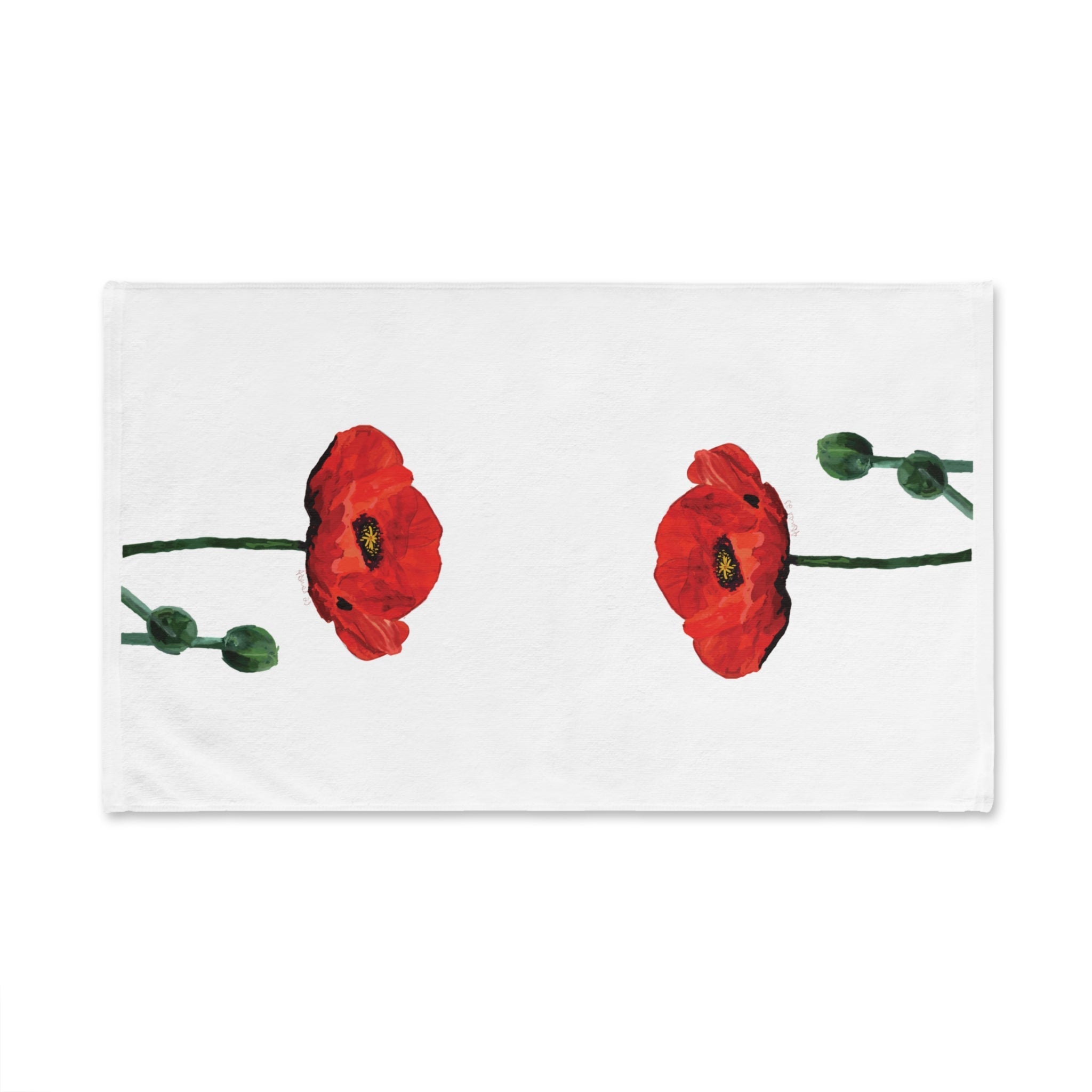 Poppy Cotton Hand Towel - Blue Cava