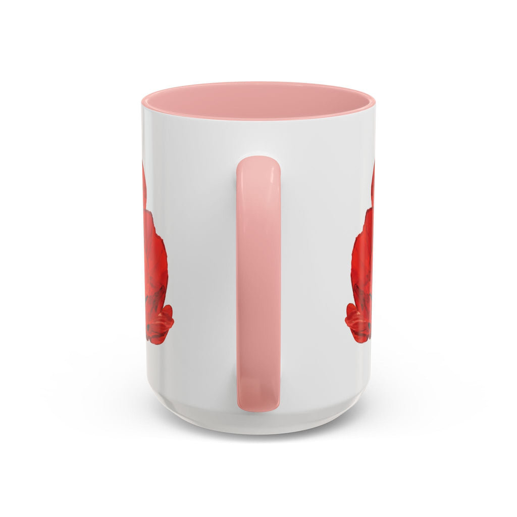 Poppy Floral Two Tone Ceramic Coffee Mugs - Blue Cava