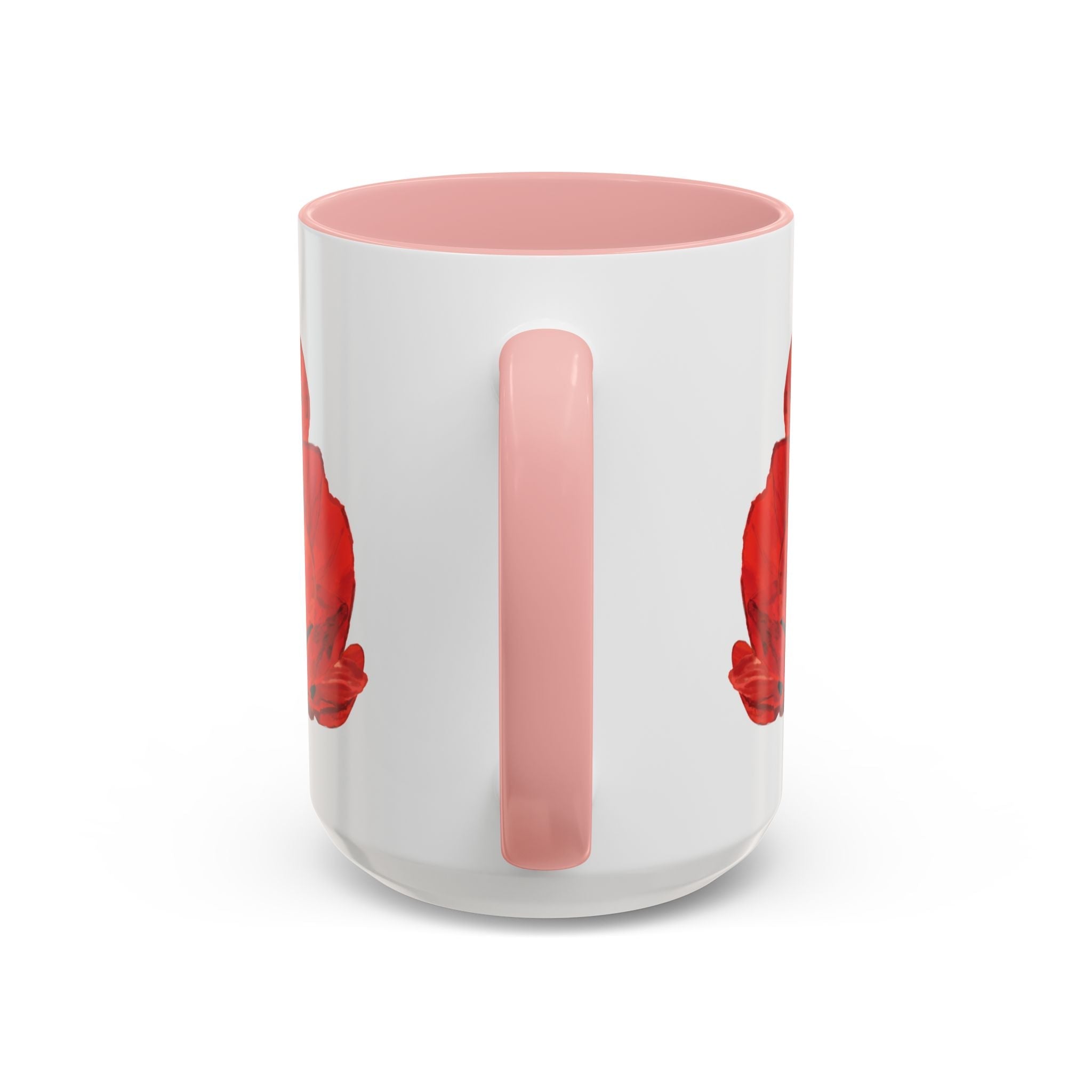 Poppy Floral Two Tone Ceramic Coffee Mugs - Blue Cava