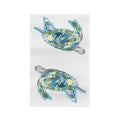 “Ranger” Sea Turtle Microfiber Waffle Kitchen Towel - Blue Cava