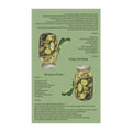 Refrigerator Pickle Recipe Linen Kitchen Tea Towels 18 x 30 in cotton twill or polyester - Blue Cava
