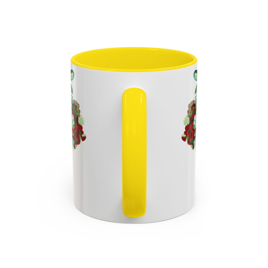 Rooster Two Tone Ceramic Coffee Mugs - Blue Cava