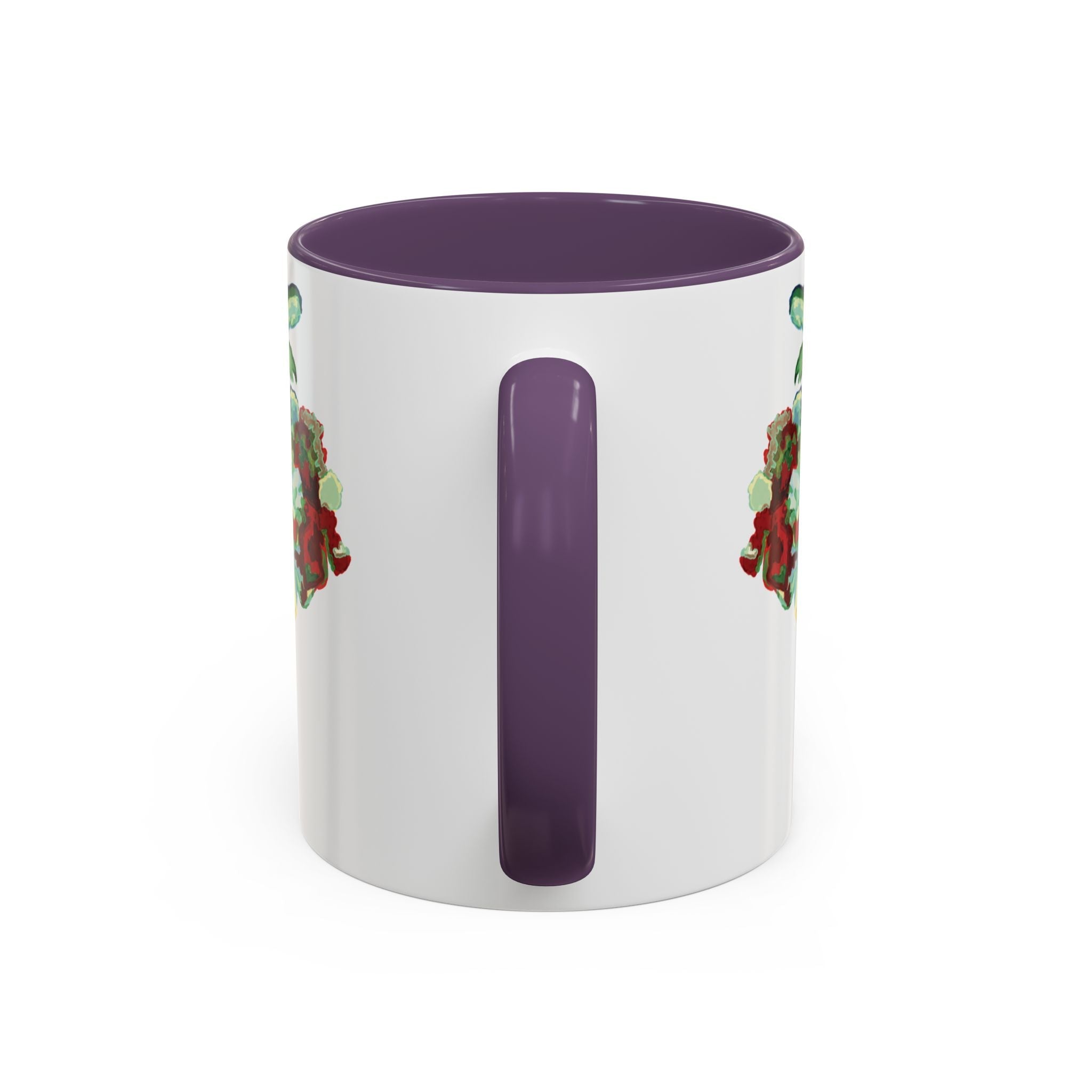 Rooster Two Tone Ceramic Coffee Mugs - Blue Cava